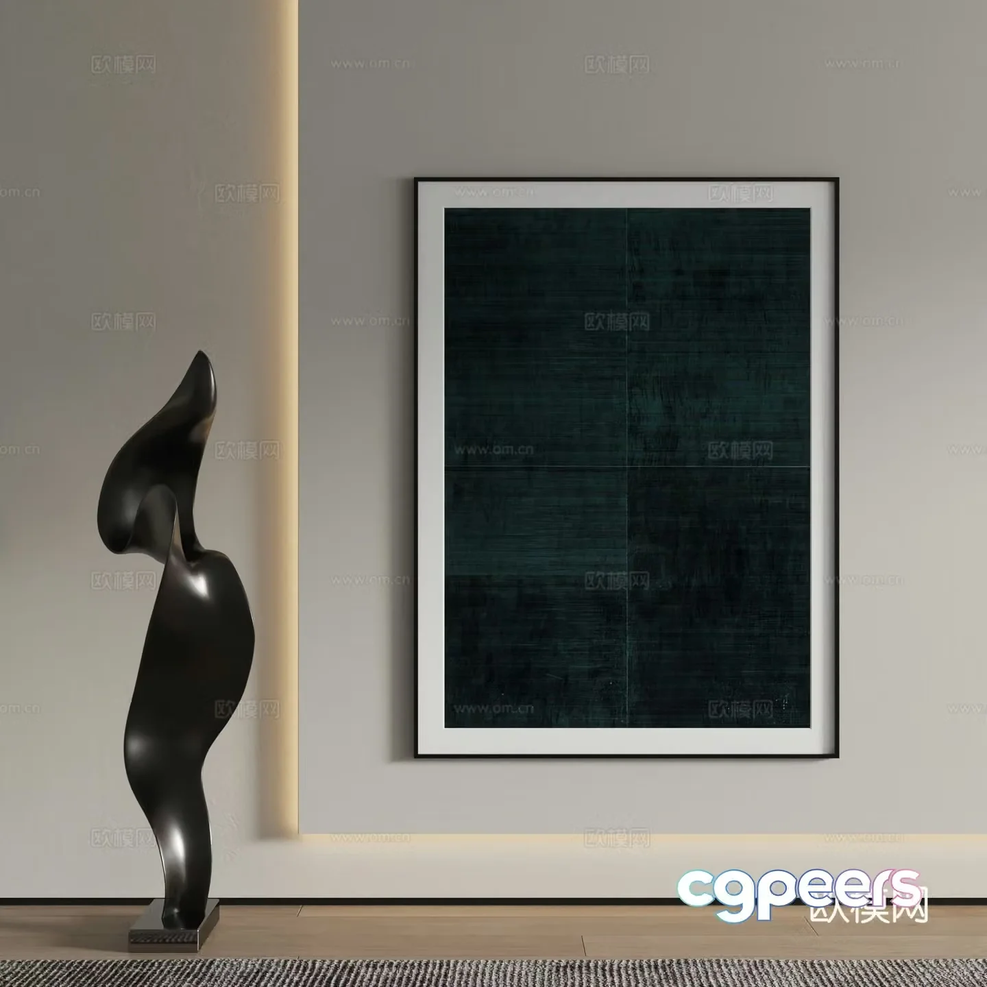 Decorative painting art painting hanging painting 3d model