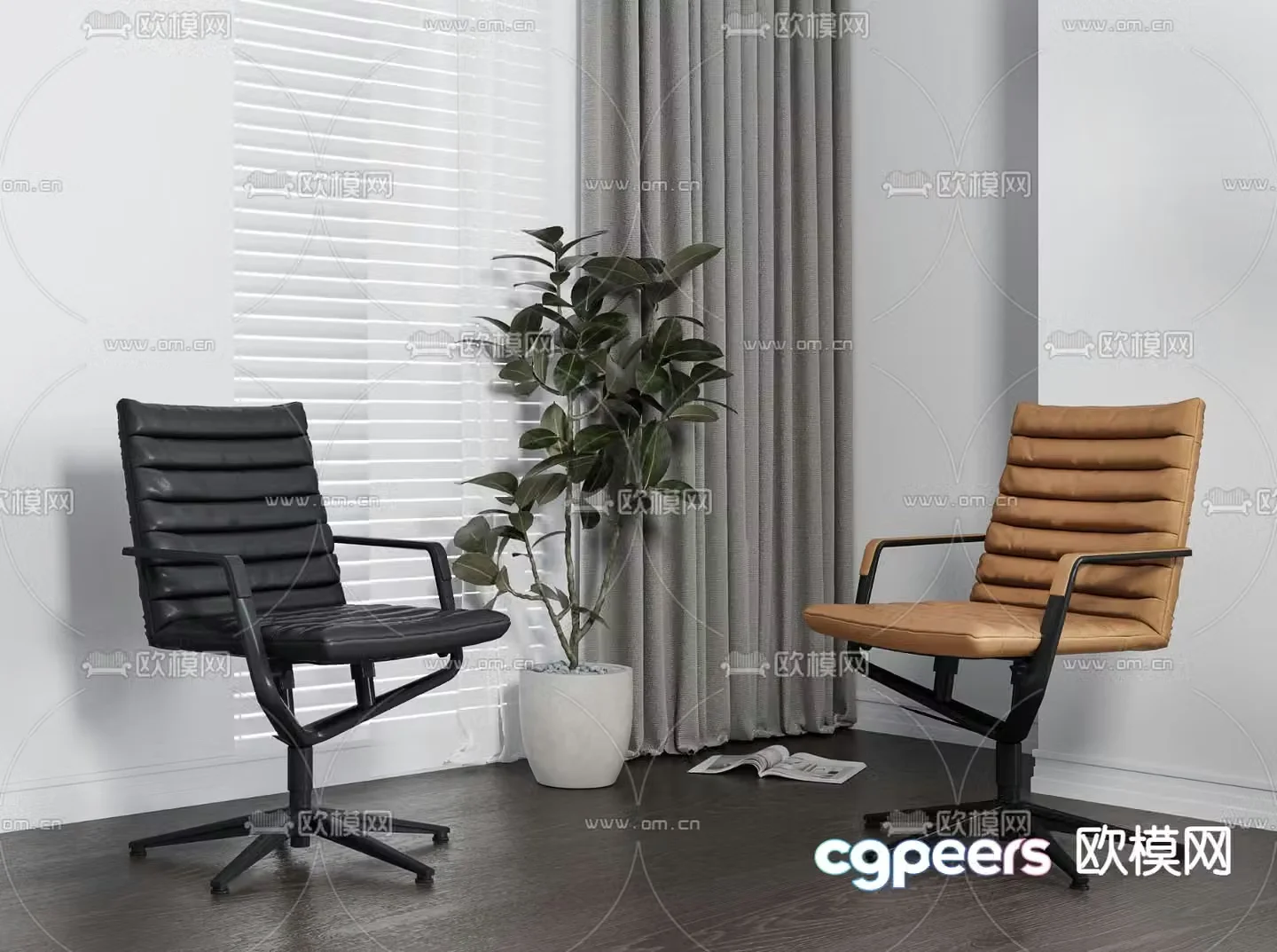 Office chair staff chair 3d model