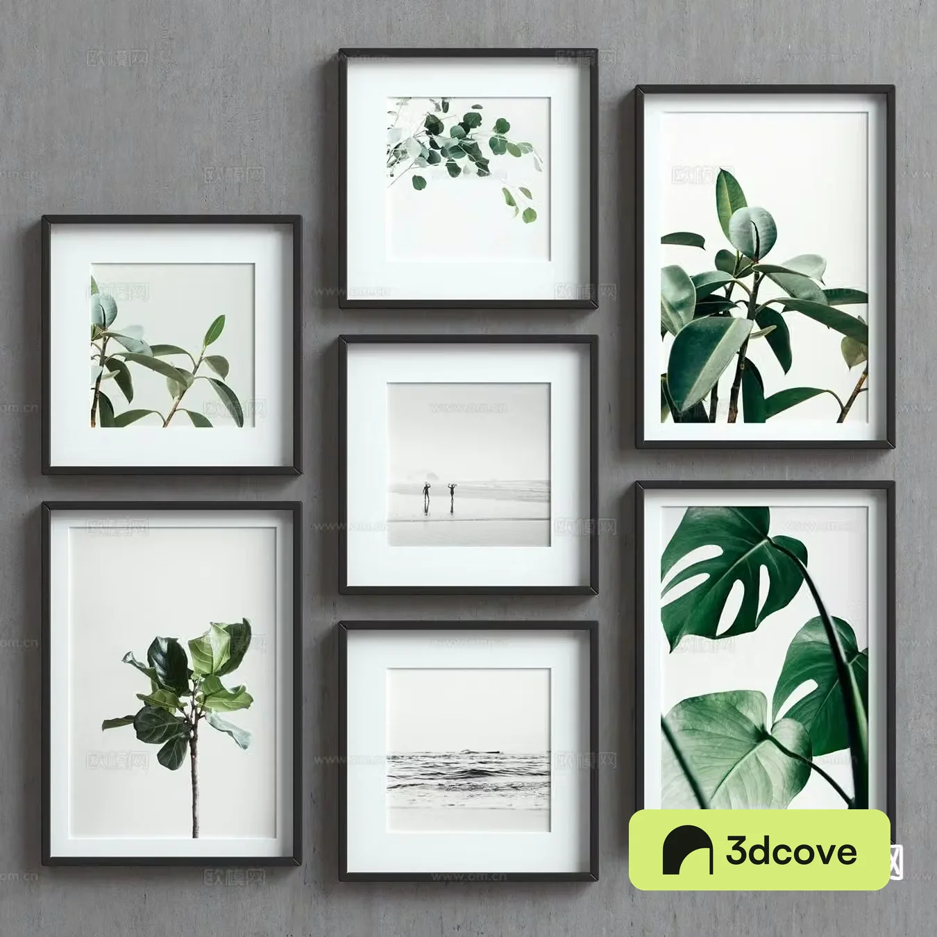 Decorative painting hanging painting plant painting