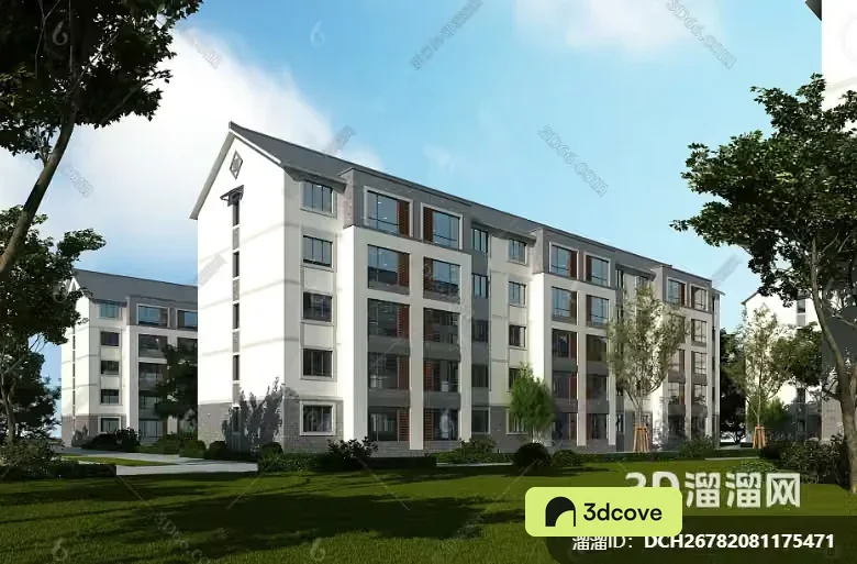 A 3D Rendering Of A Large Multi-Story Building