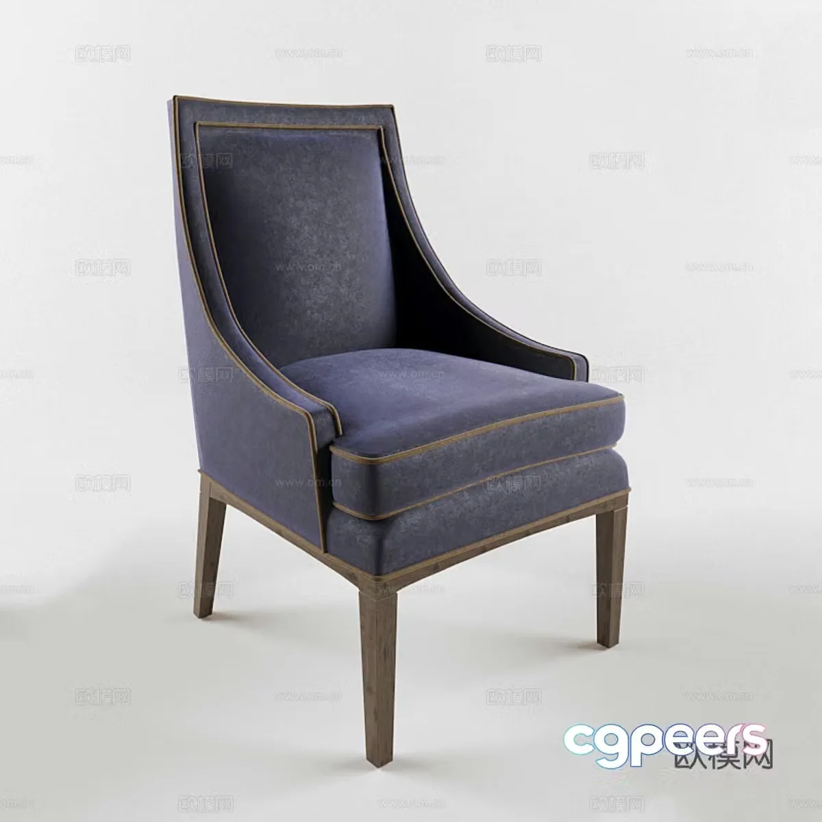 Mya Upholstered Chair Bernhardt Interiors3d Model