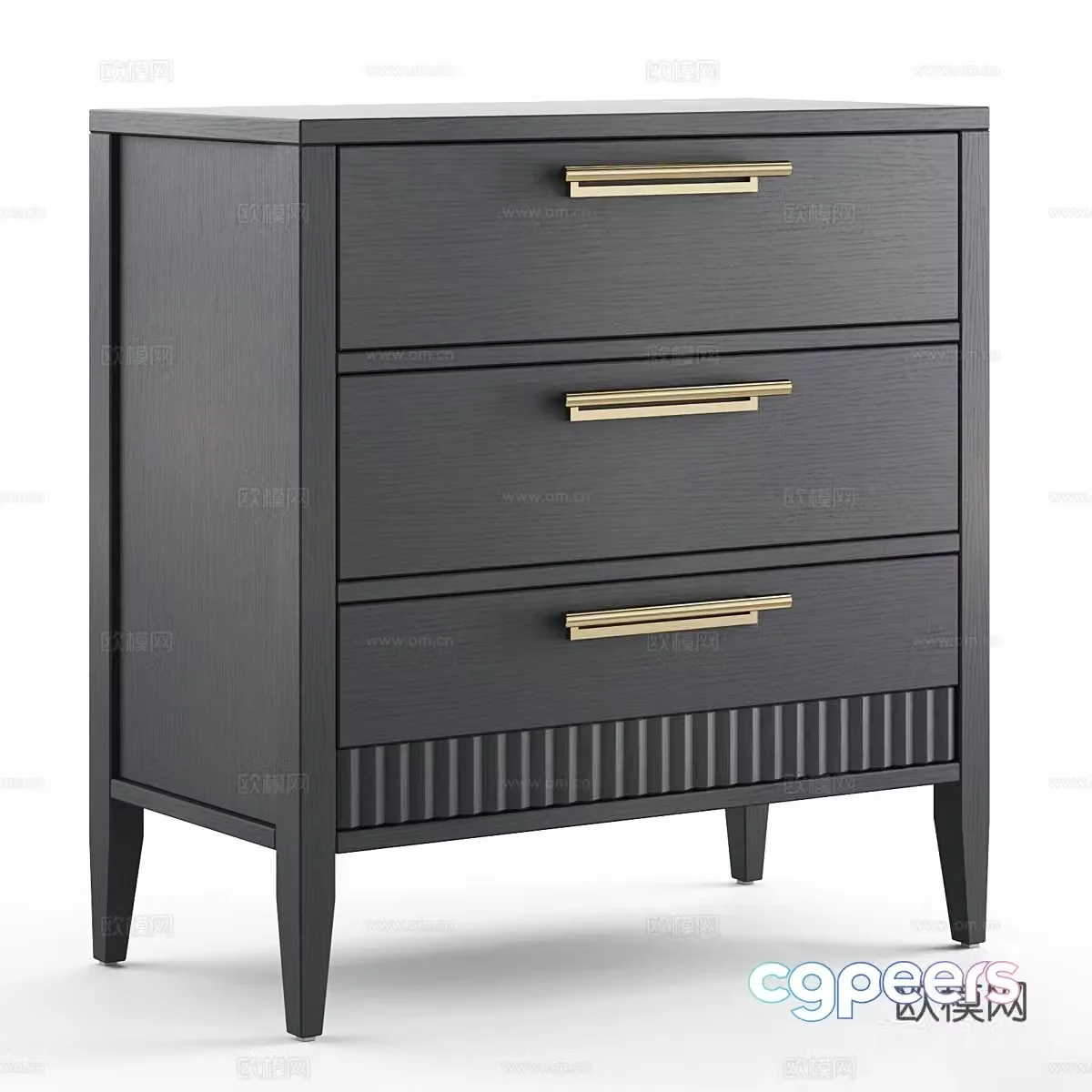 Moon chest of drawers 3d model