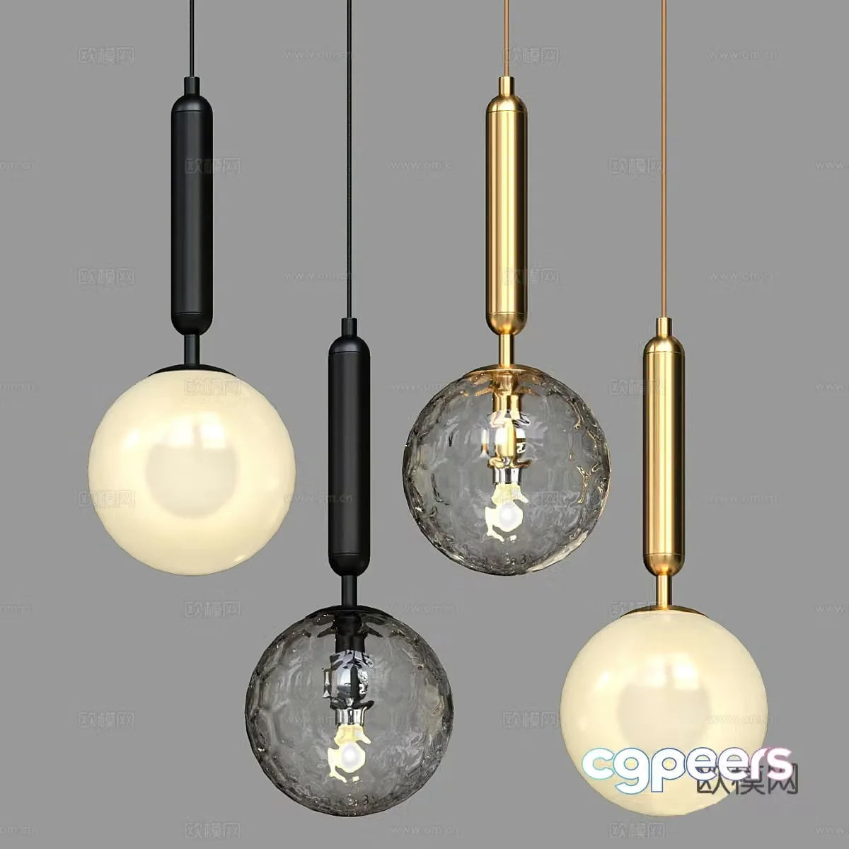 Modern simple and light luxury chandeliers chandeliers simple chandeliers living room chandeliers spherical chandeliers lamps 3D model