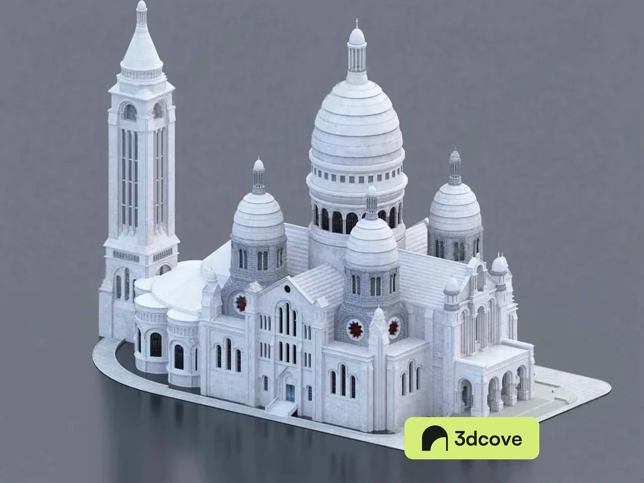 The Main Subject Is A White Church Building