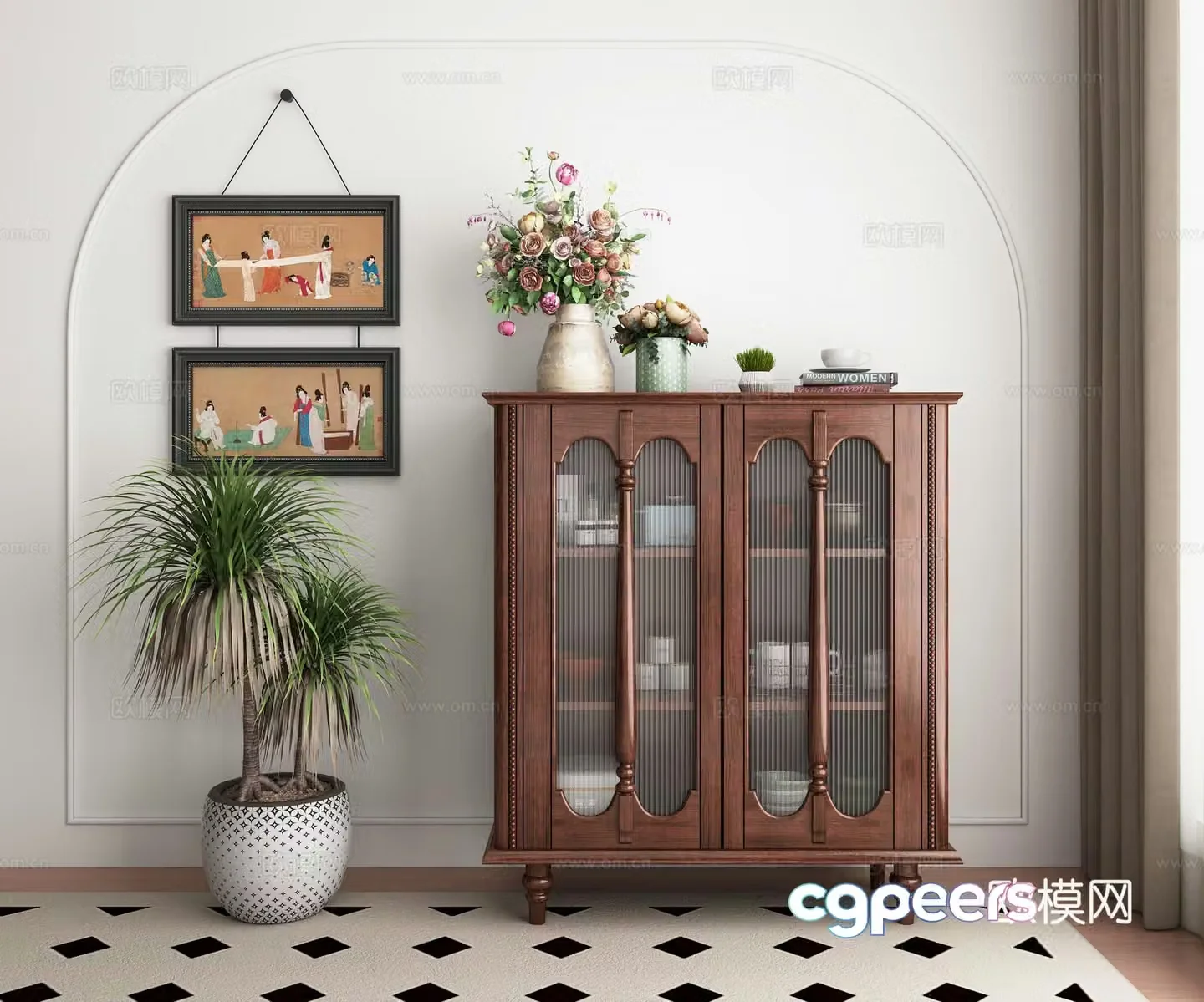 Middle-aged sideboard 3D model