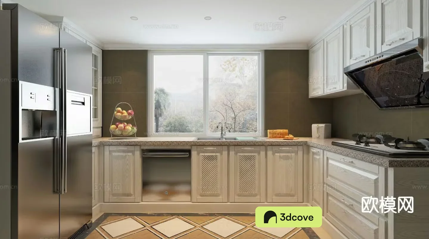 French kitchen cabinet