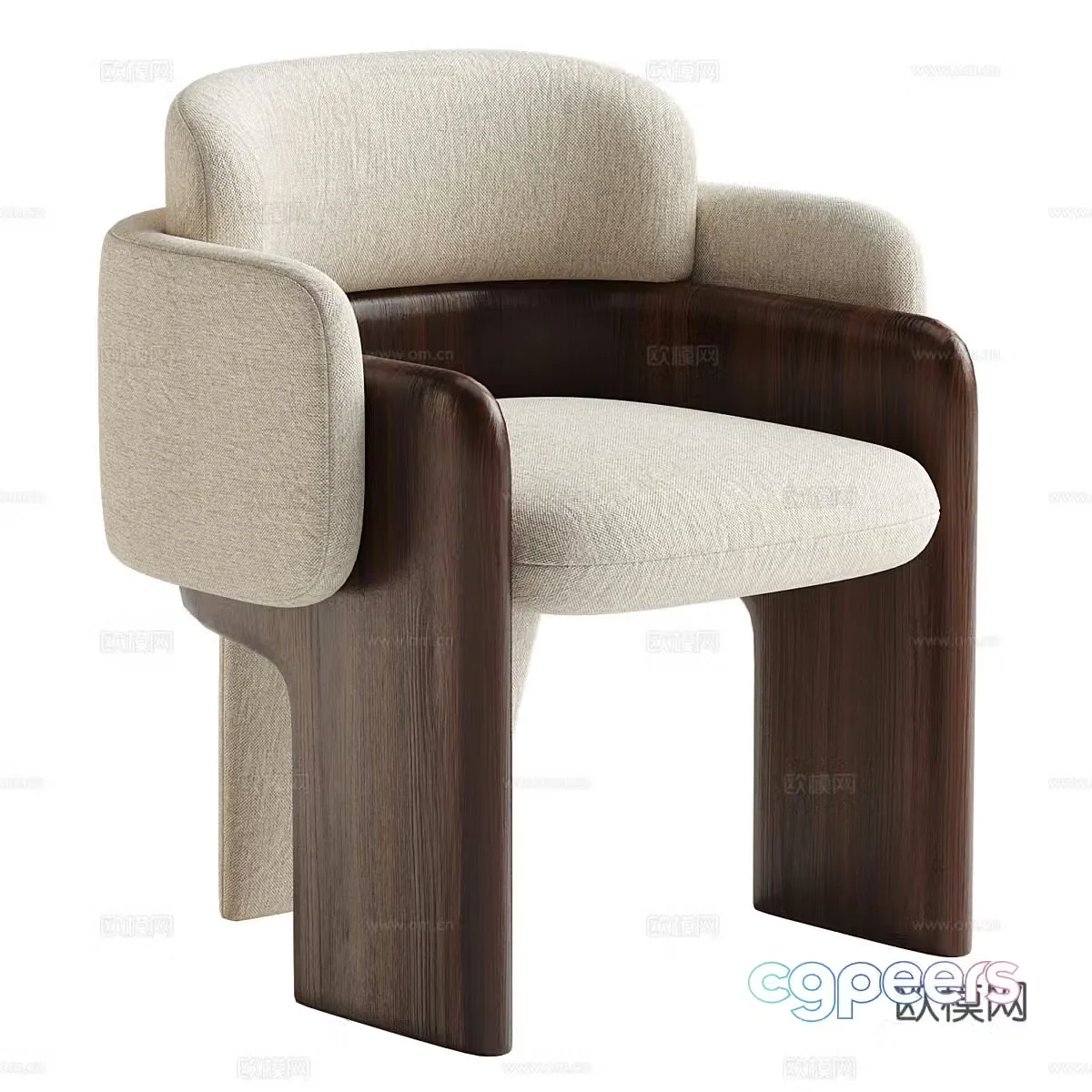 Sofa coffee table combination 3D model