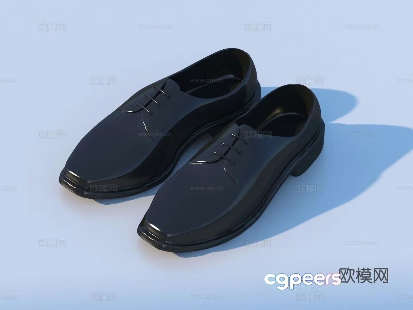 Leather shoes 3d model