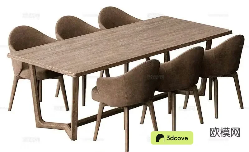 log style dining table and chairs