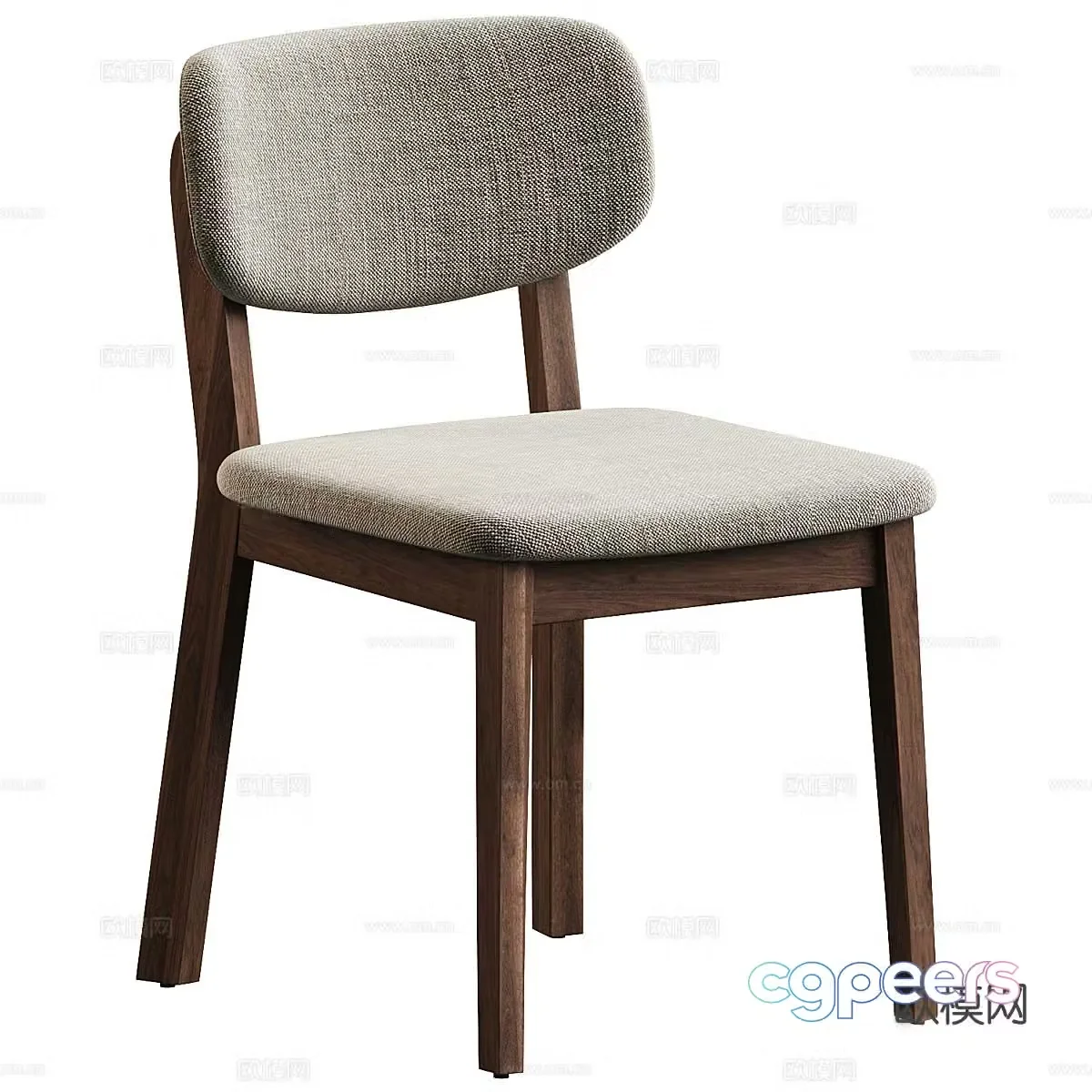 Wasabi single chair Wasabi single chair Medium-old single chair Medium-old dining chair Leather dining chair Single chair 3D model