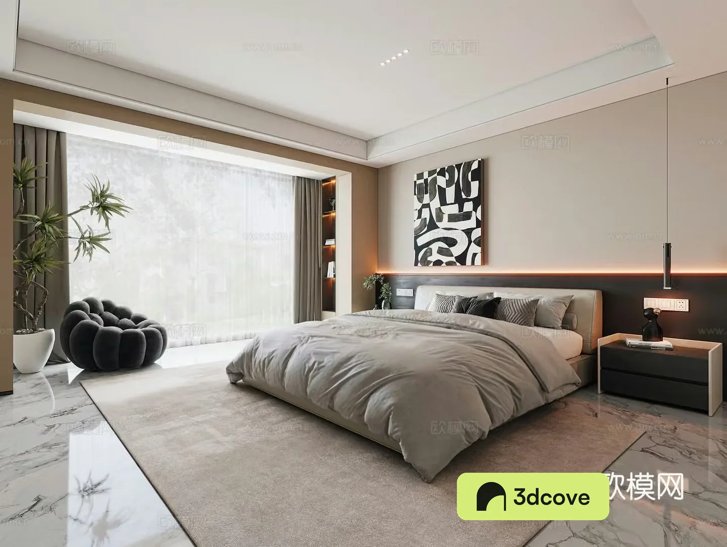 Modern bedroom