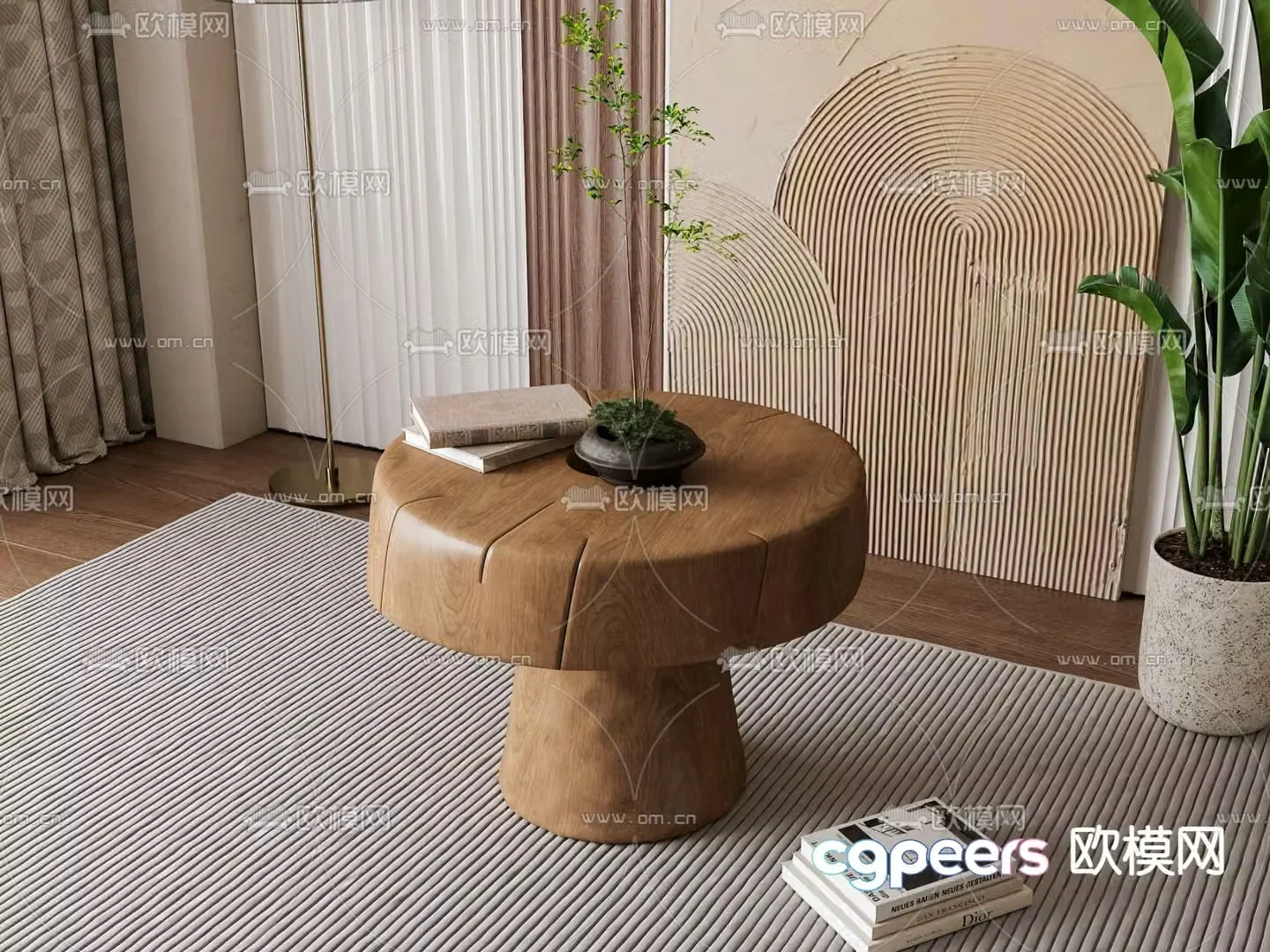 Wabisa circle side angle 3D model