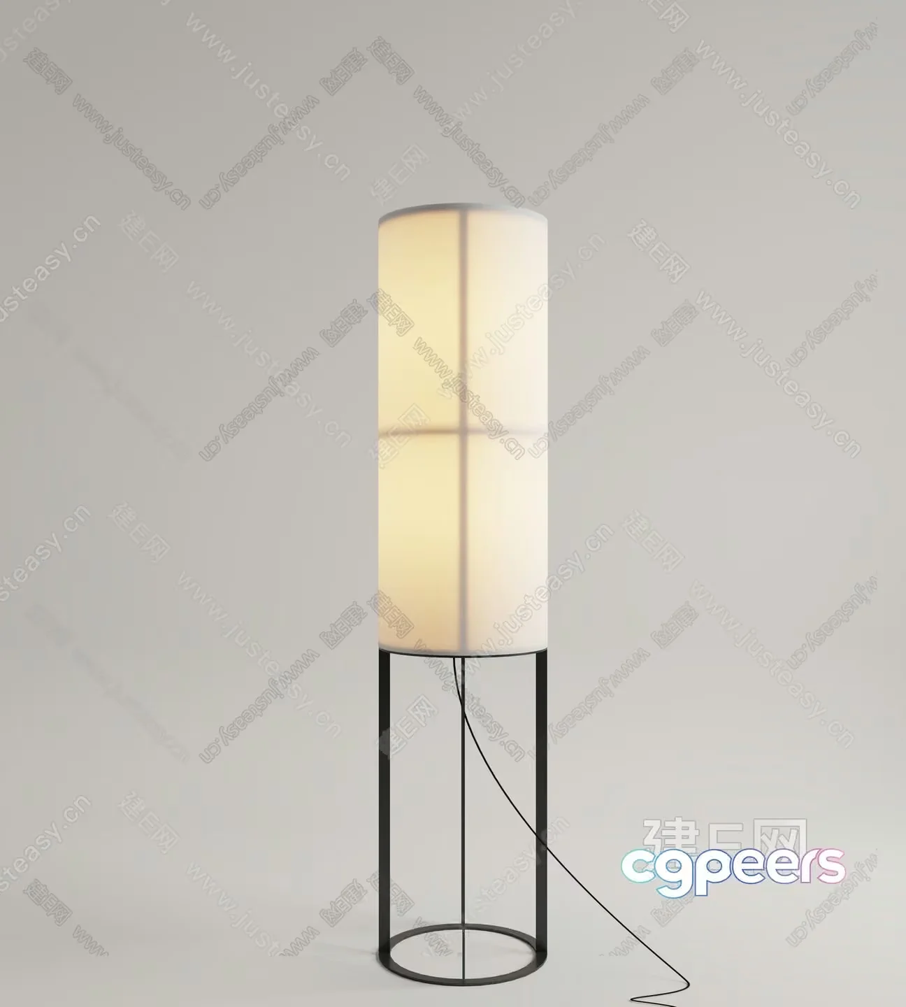 Modern Floor Lamp 3D Model – 1282 – VRAY Render