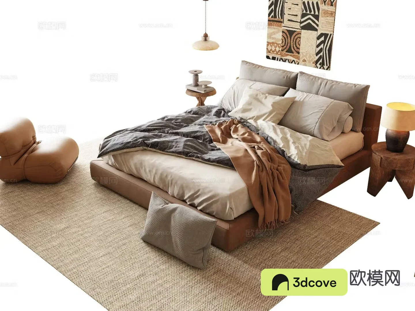 Medieval style double bed