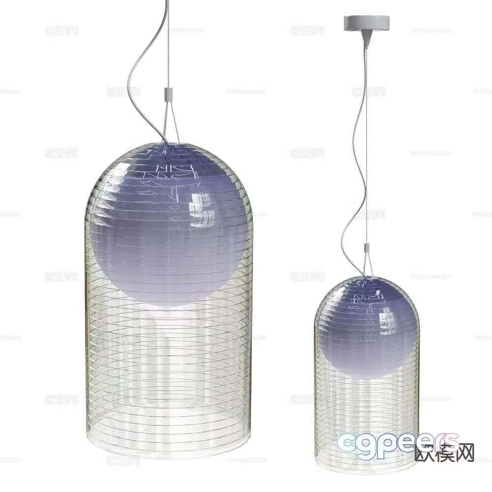 Italamp glass chandelier 3d model