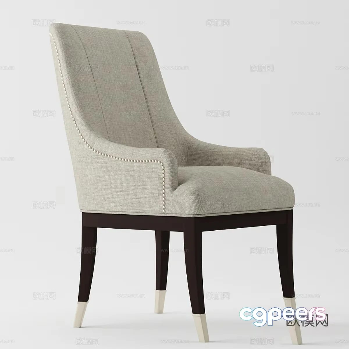 A Beige Chair 3D Model – 4277 – VRAY Render