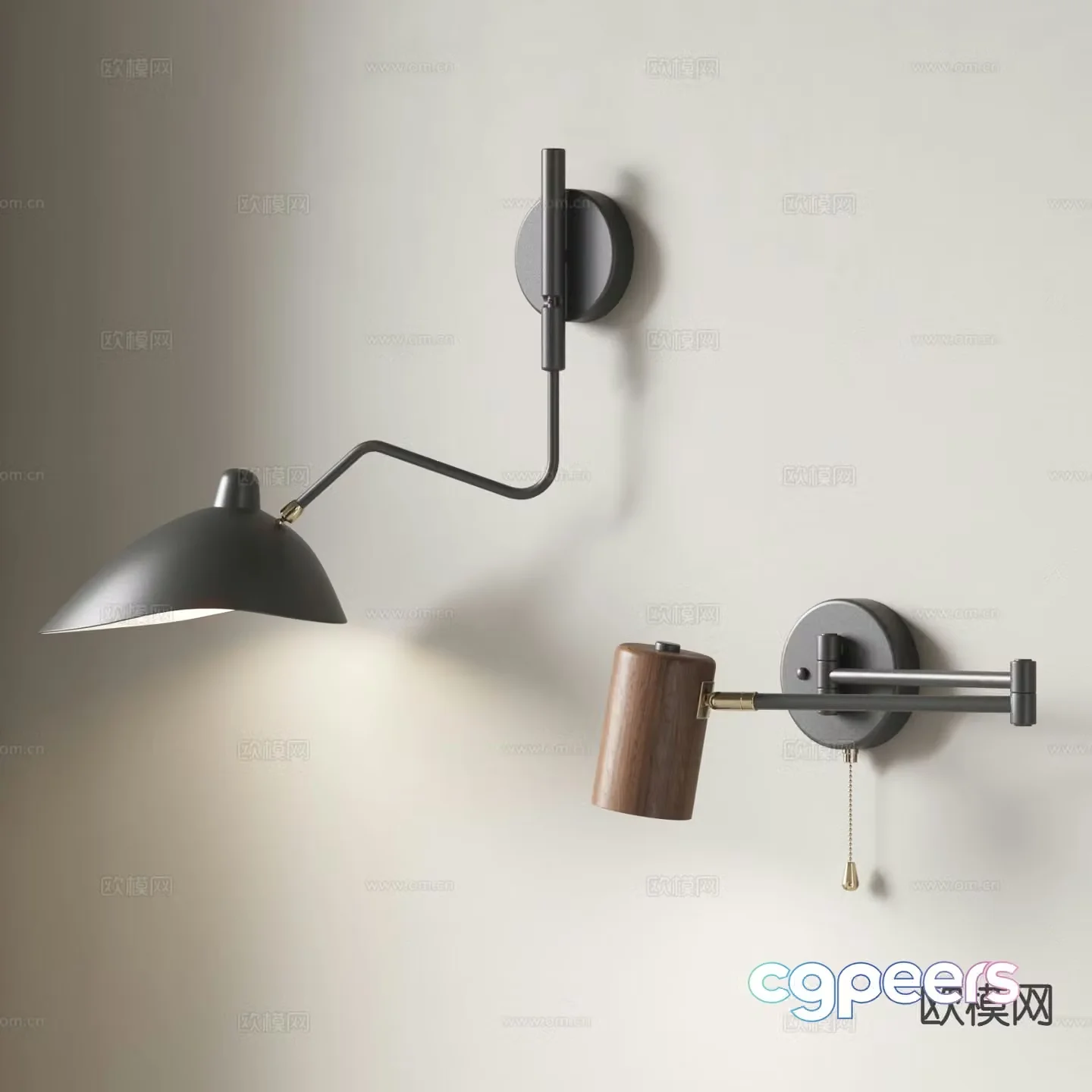 Modern wall light 3d model