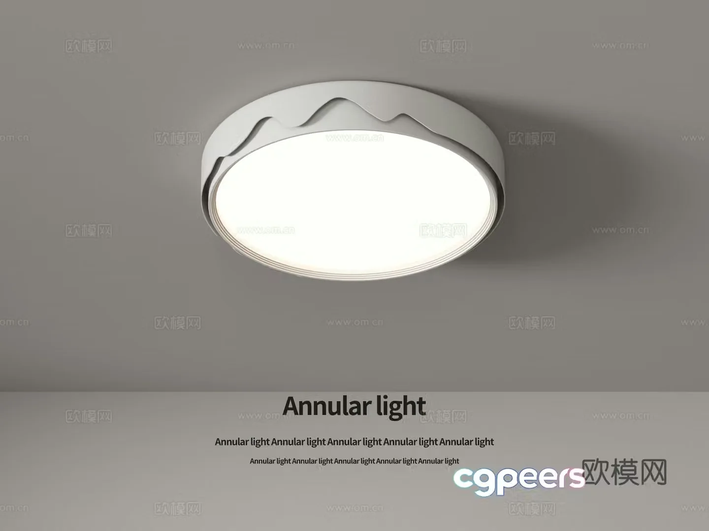 Round ceiling lamp 3d model