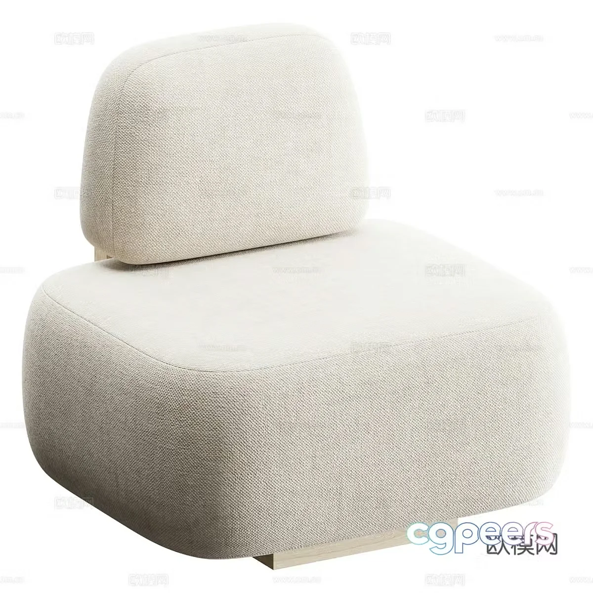 Single sofa 3d model