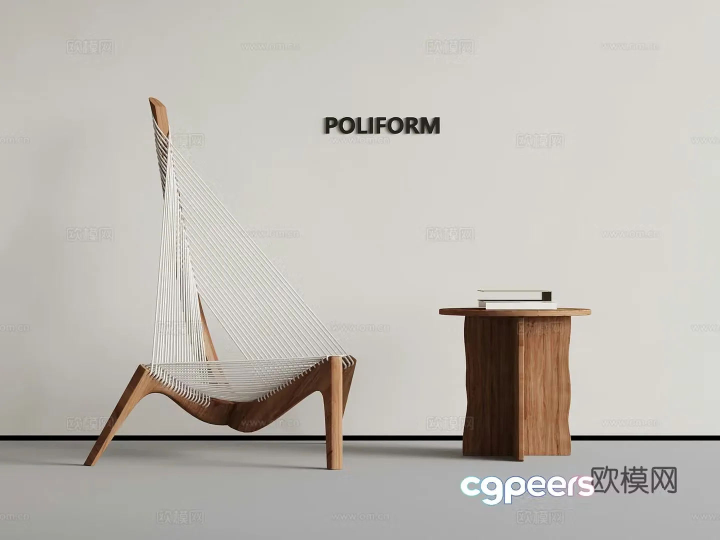 Leisure chair Jijifeng leisure chair side 3D model