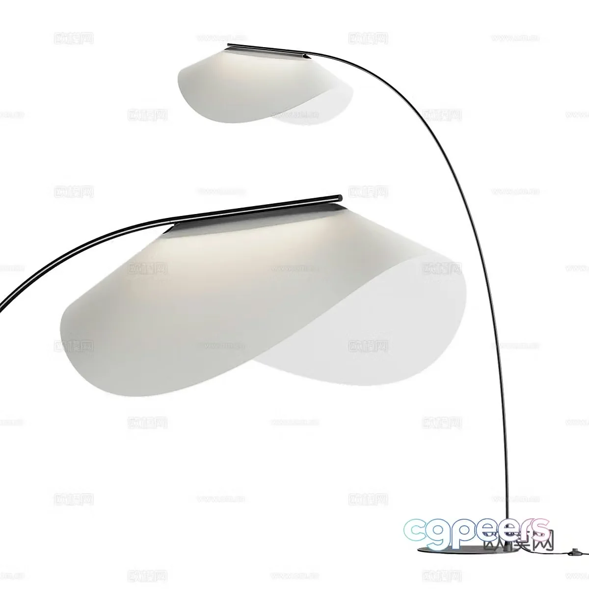 Modern Italian minimalist Ligne Roset Felia Floor Lamp 3D Model