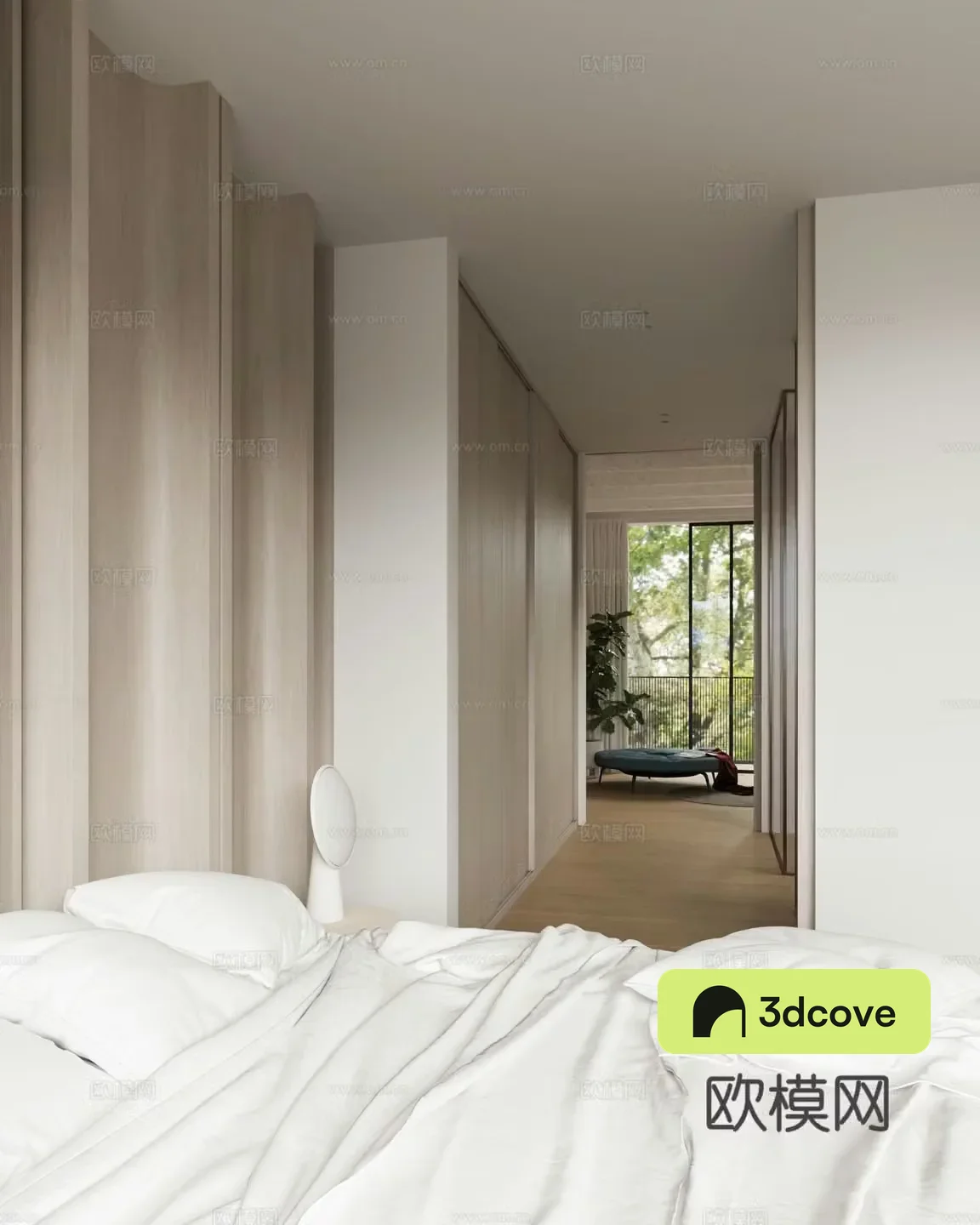Modern double bed