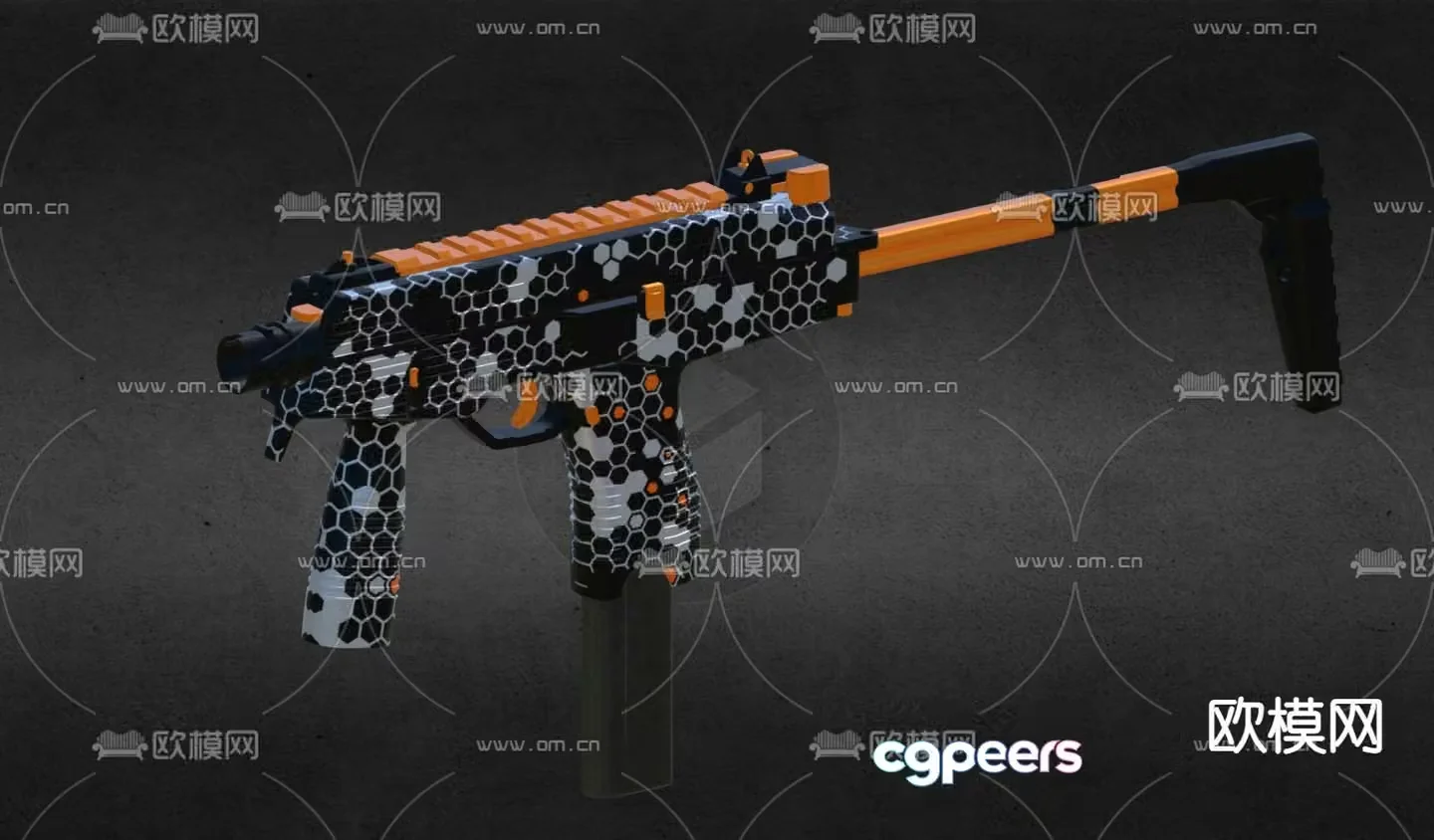 Pistol toy rifle 3d model