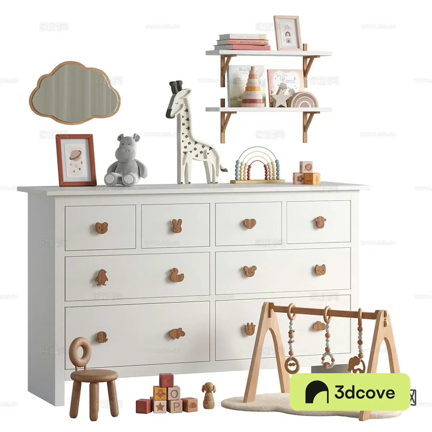 Children’s cabinet storage cabinet