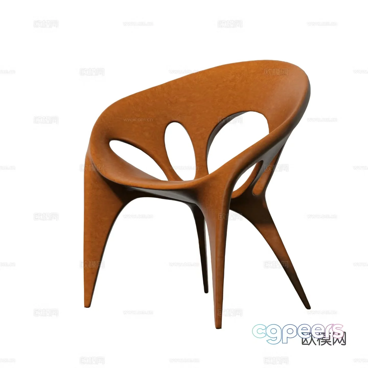 Modern art single chair personalized chair 3d model