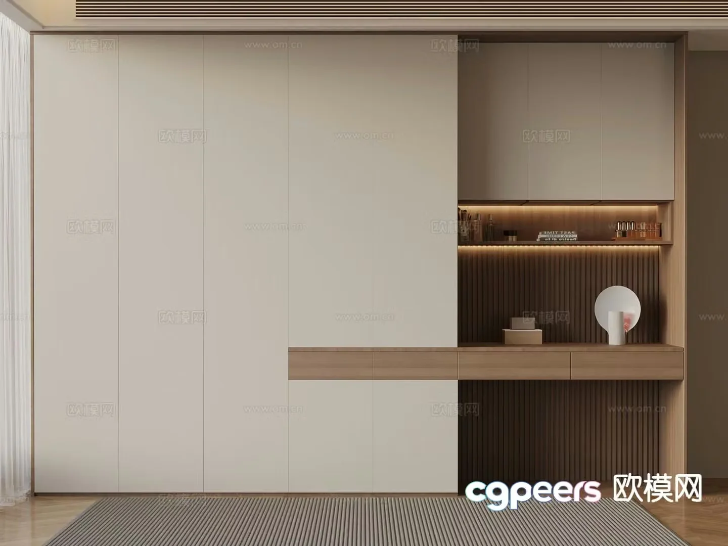 Modern wardrobe 3d model
