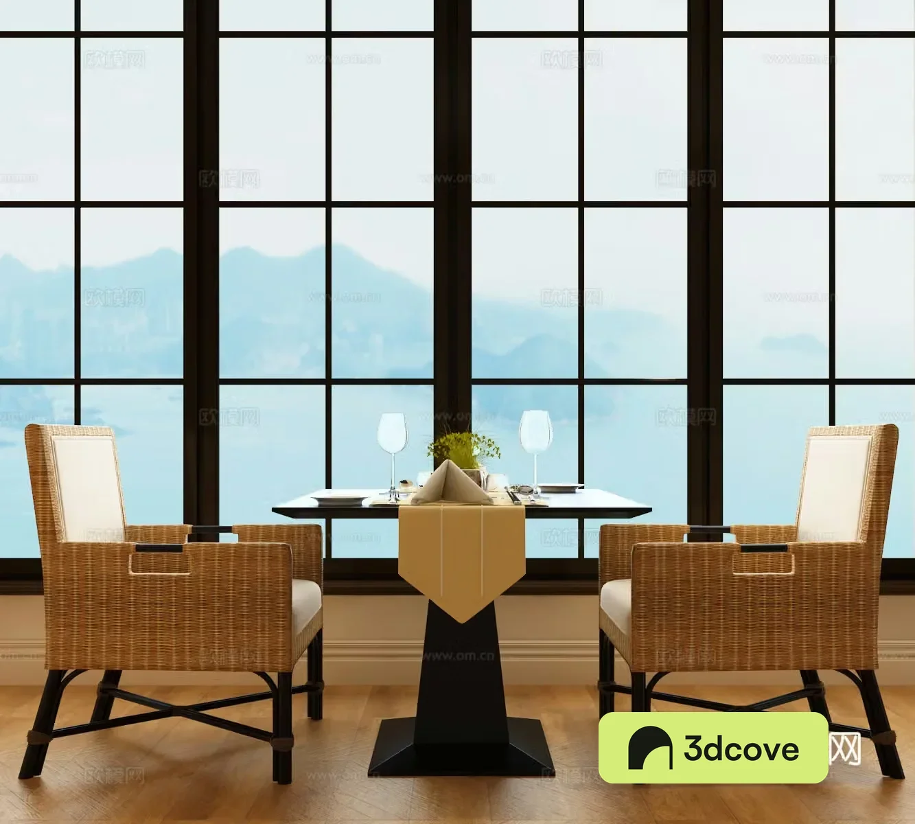 Modern rattan chair