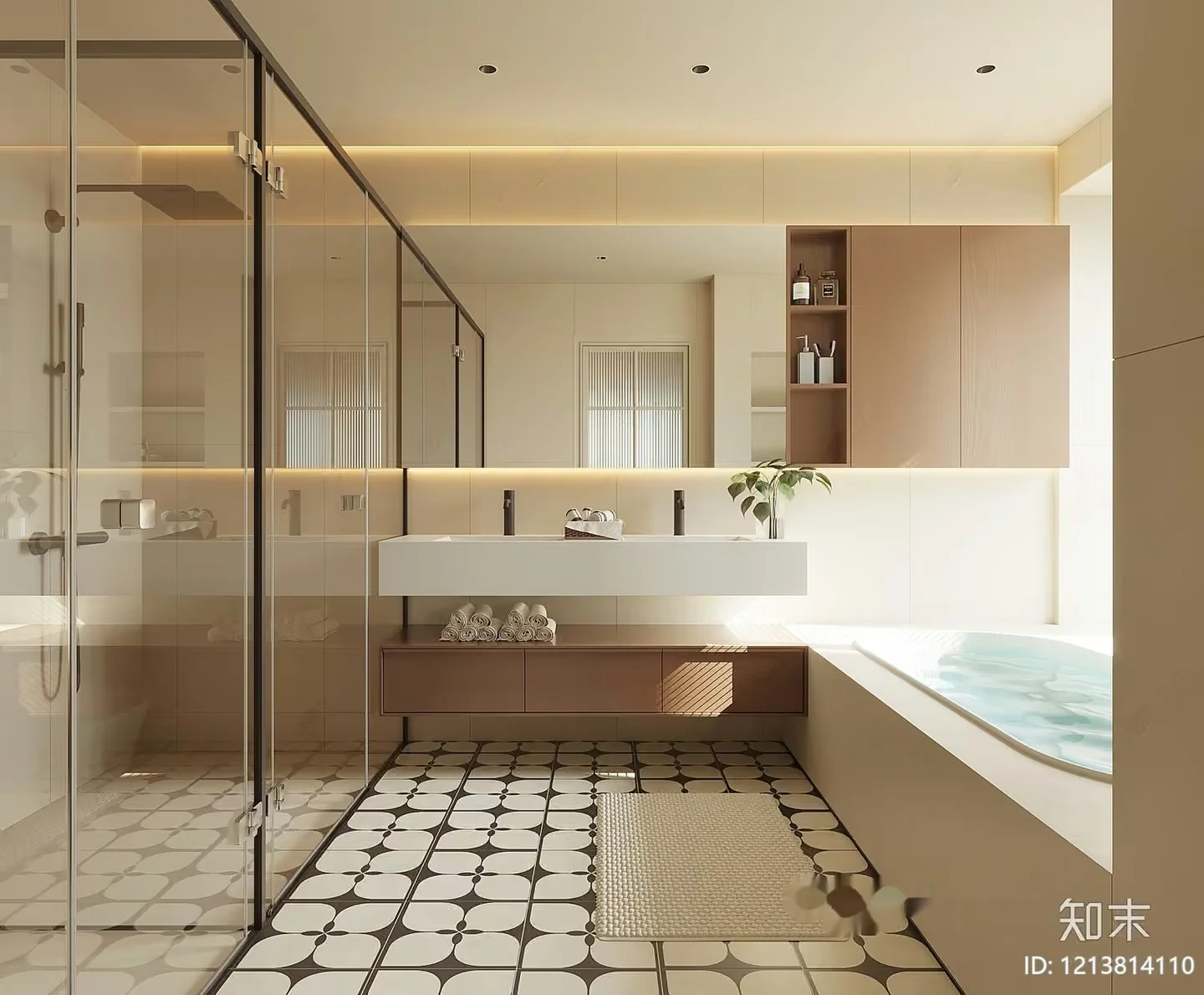 Modern Bathroom 3D Model – 12064 – VRAY Render
