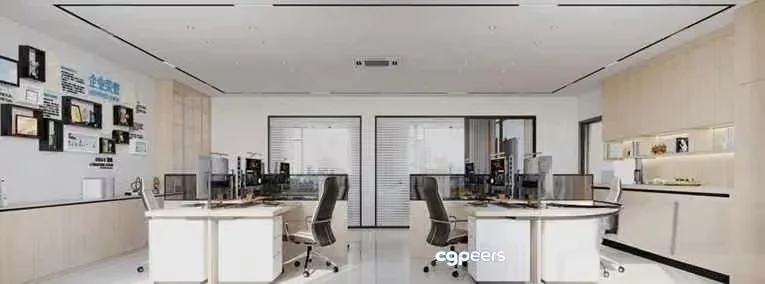 Modern Office Space 3D Model – 8442 – CORONA Render