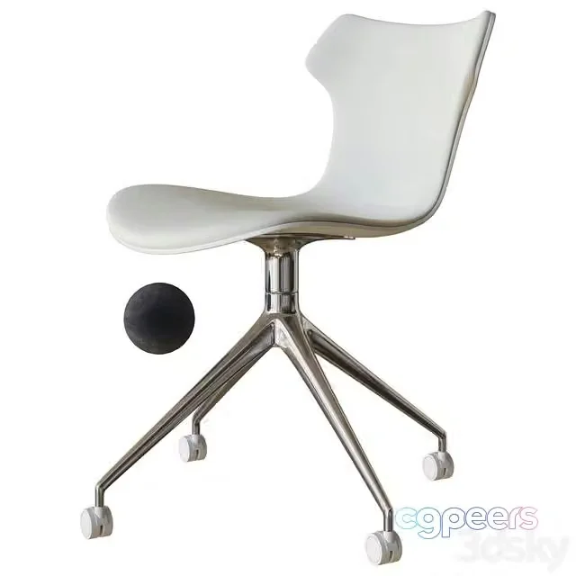 3ds Max Free – Papilio shell office chair b&b italia