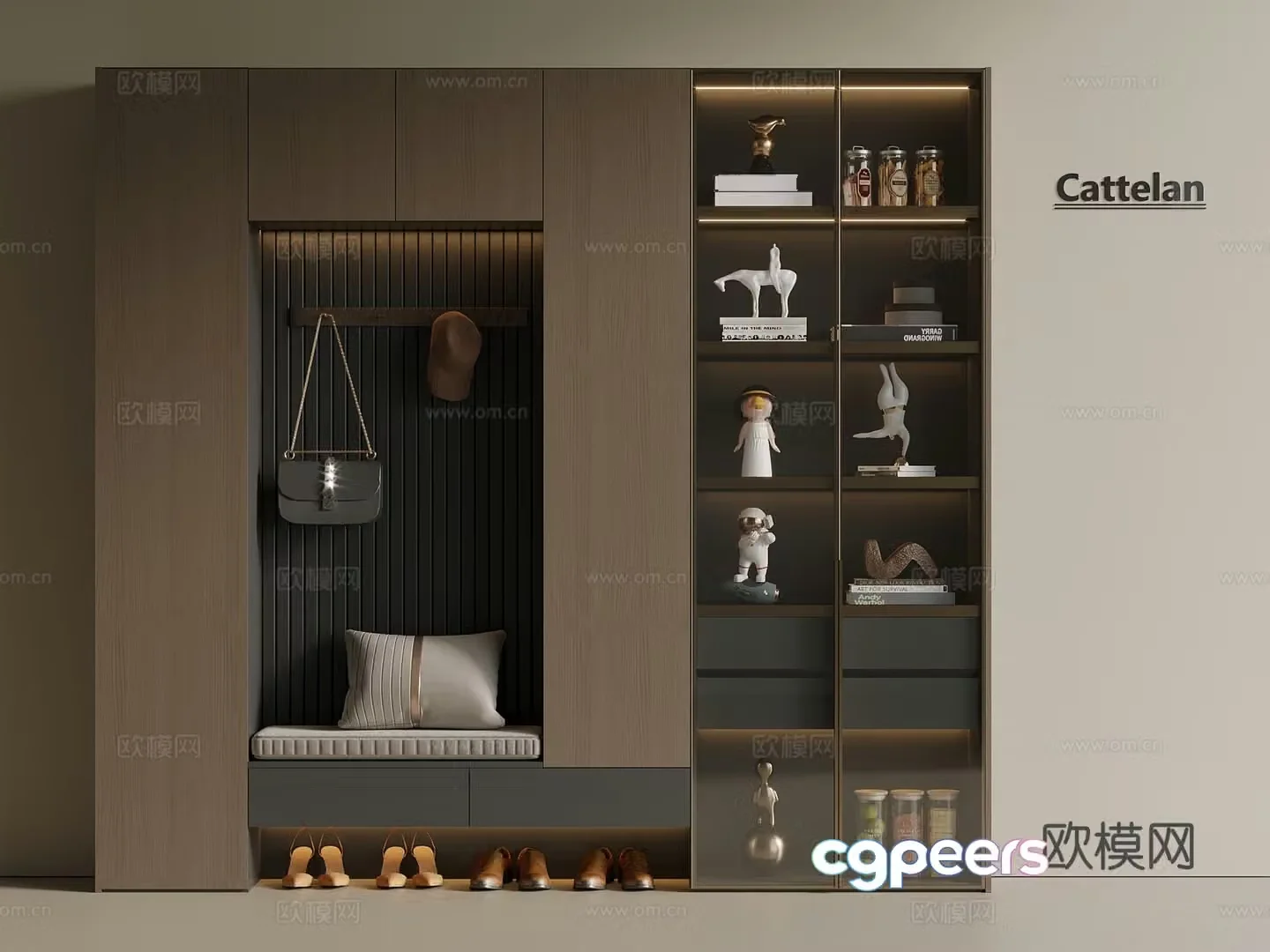 Italian style medieval shoe cabinet hanging shoe cabinet porch shoe cabinet partition shoe cabinet door shoe cabinet 3D model