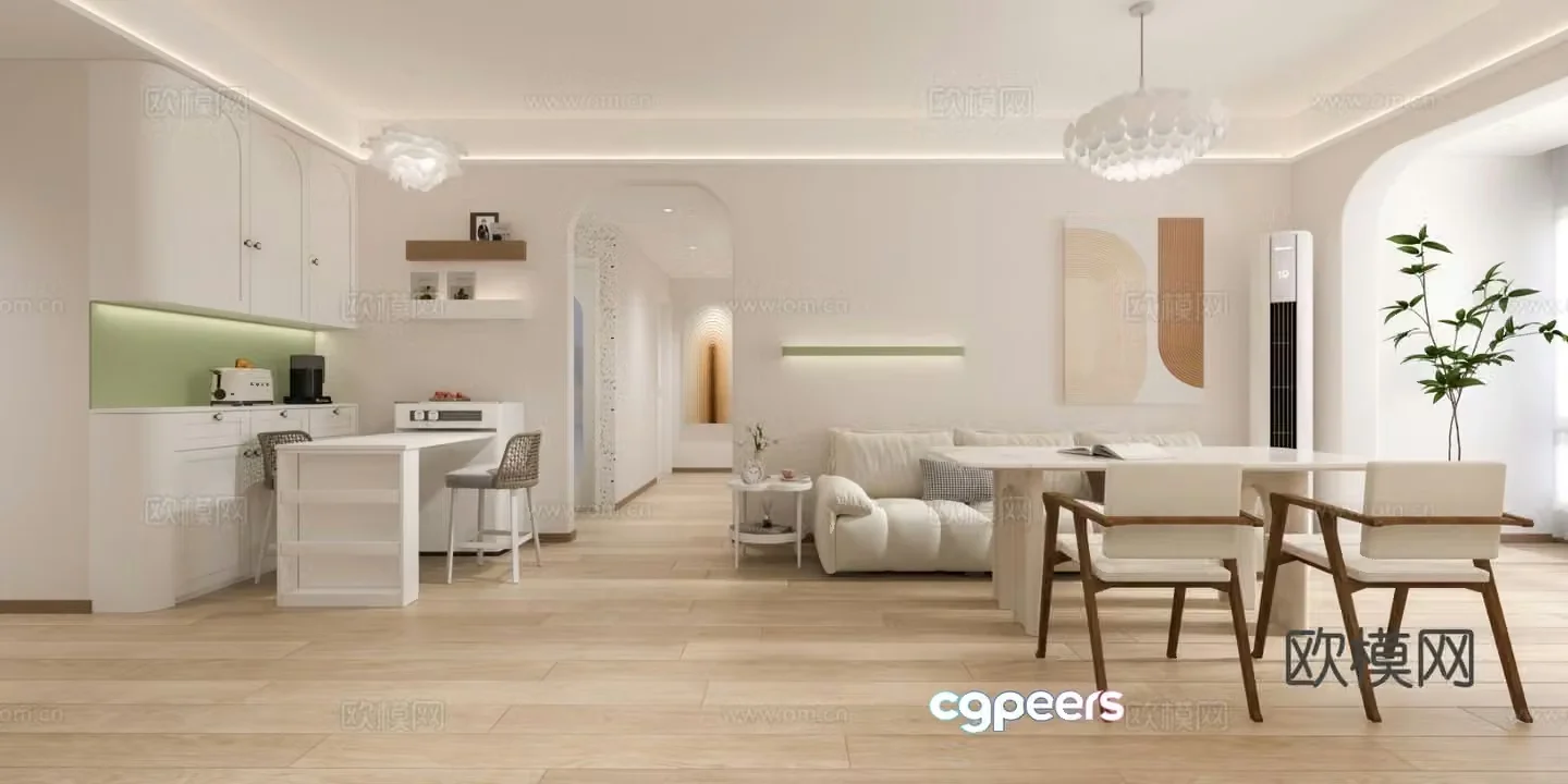 French restaurant 3d model