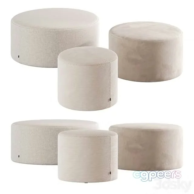 3ds Max Free – Zyl poufs by Bolia