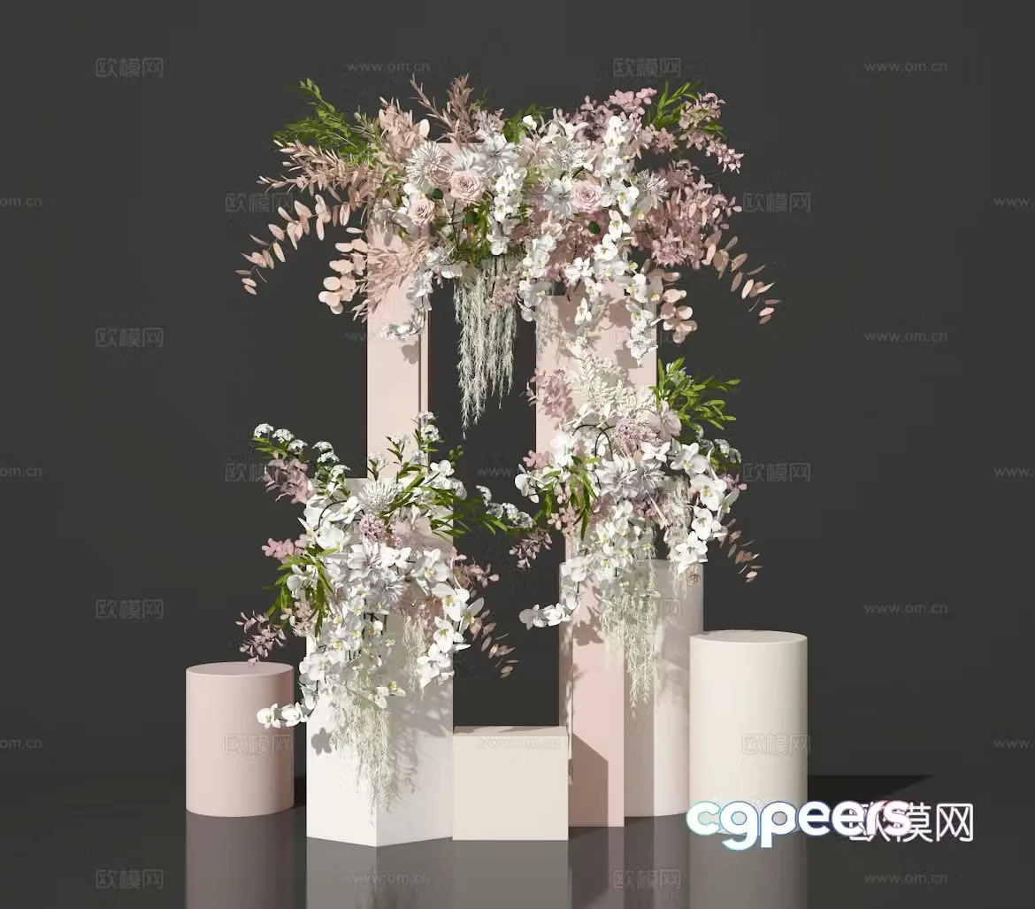 Flower art 3d model