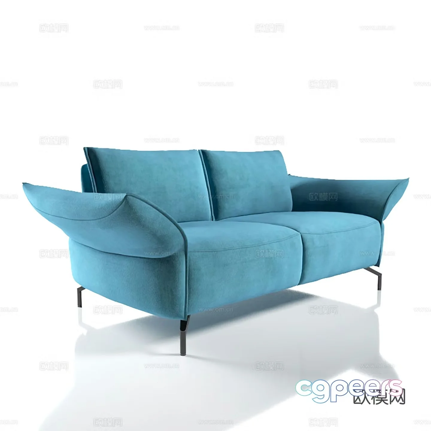 Modern love sofa 3d model
