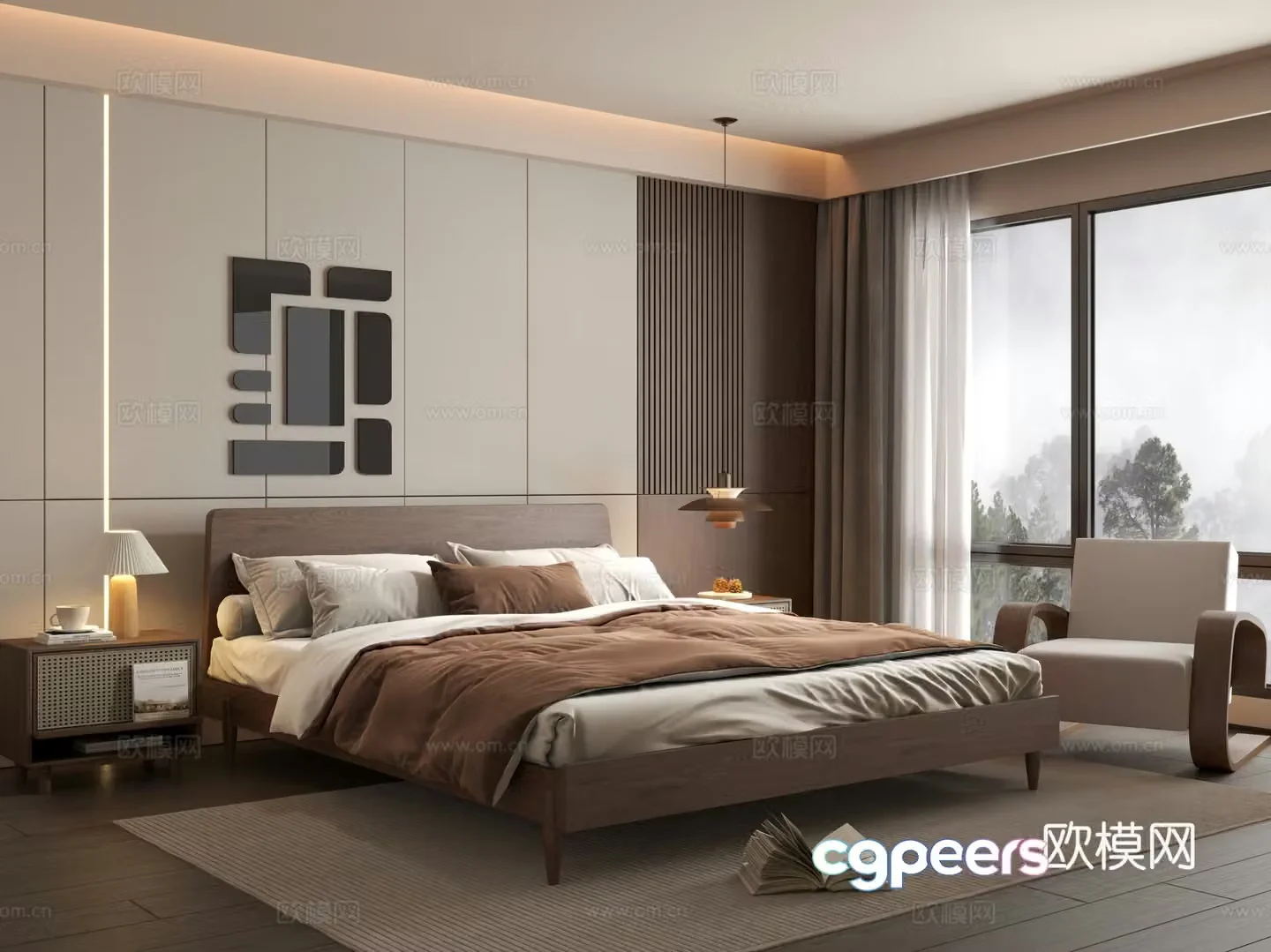 Medieval style bedroom second bedroom 3D model