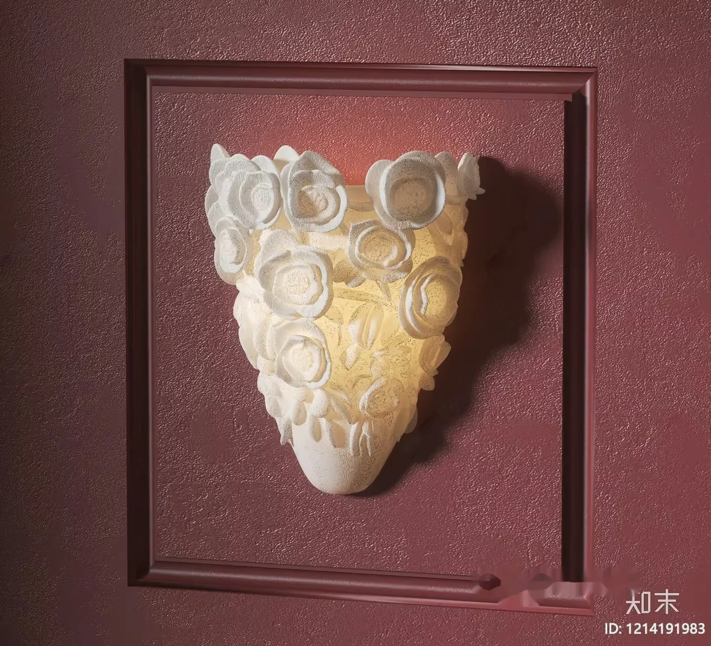 The Main Subject In This Image Is A Wall Sconce And One 3D Model – 17214 – VRAY Render