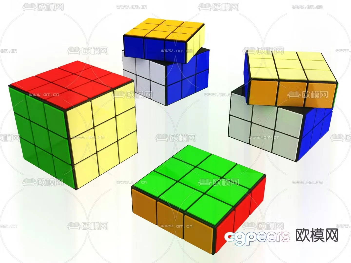Rubik’s cube 3d model