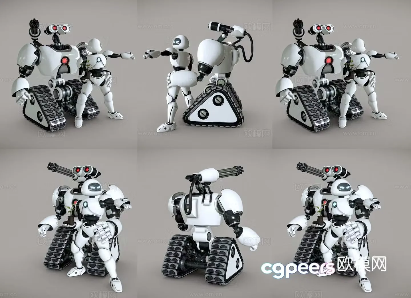 Modern robot Vari Eve Retro vintage robot combination Robot Vari anime movie 3d model