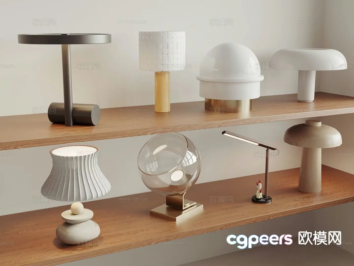 Modern desk lamp desktop lamp 3d model