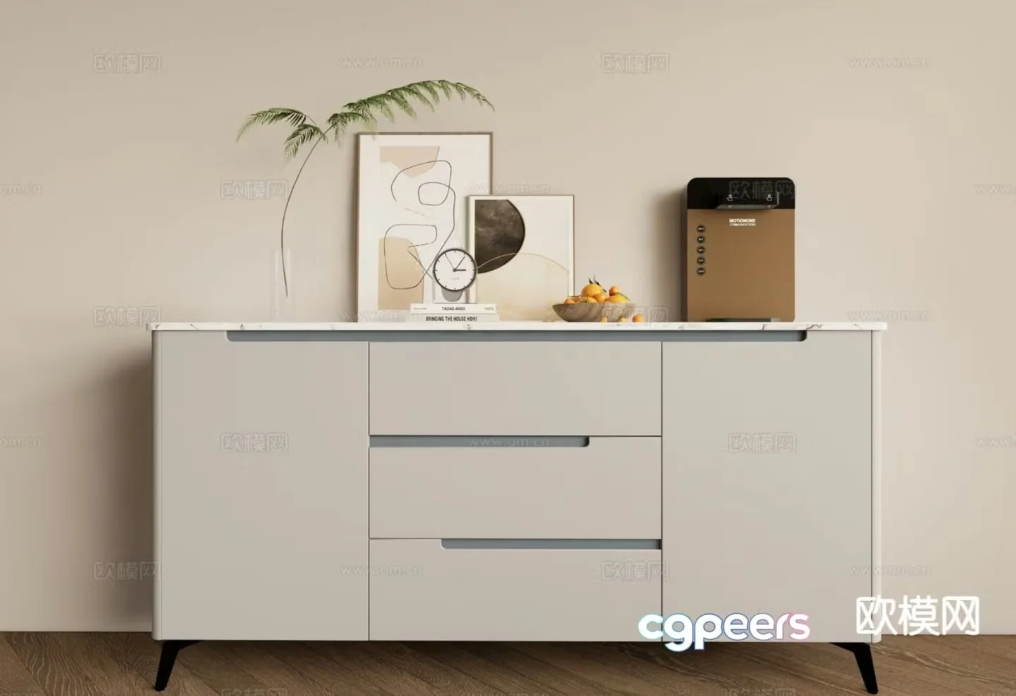 Modern sideboard 3d model