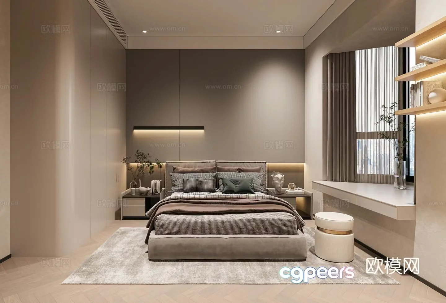 Modern bedroom 3d model