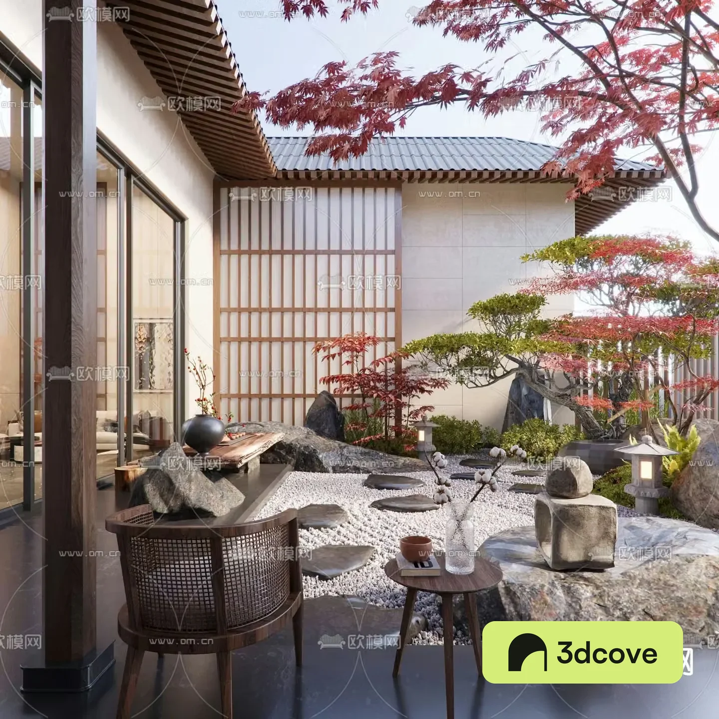 Courtyard Landscape Dry Landscape