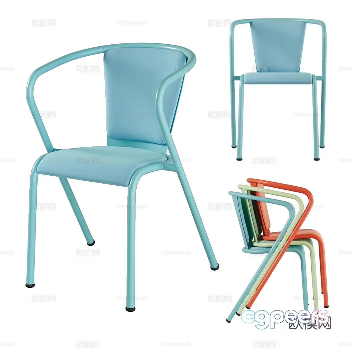 Modern children’s chair 3d model