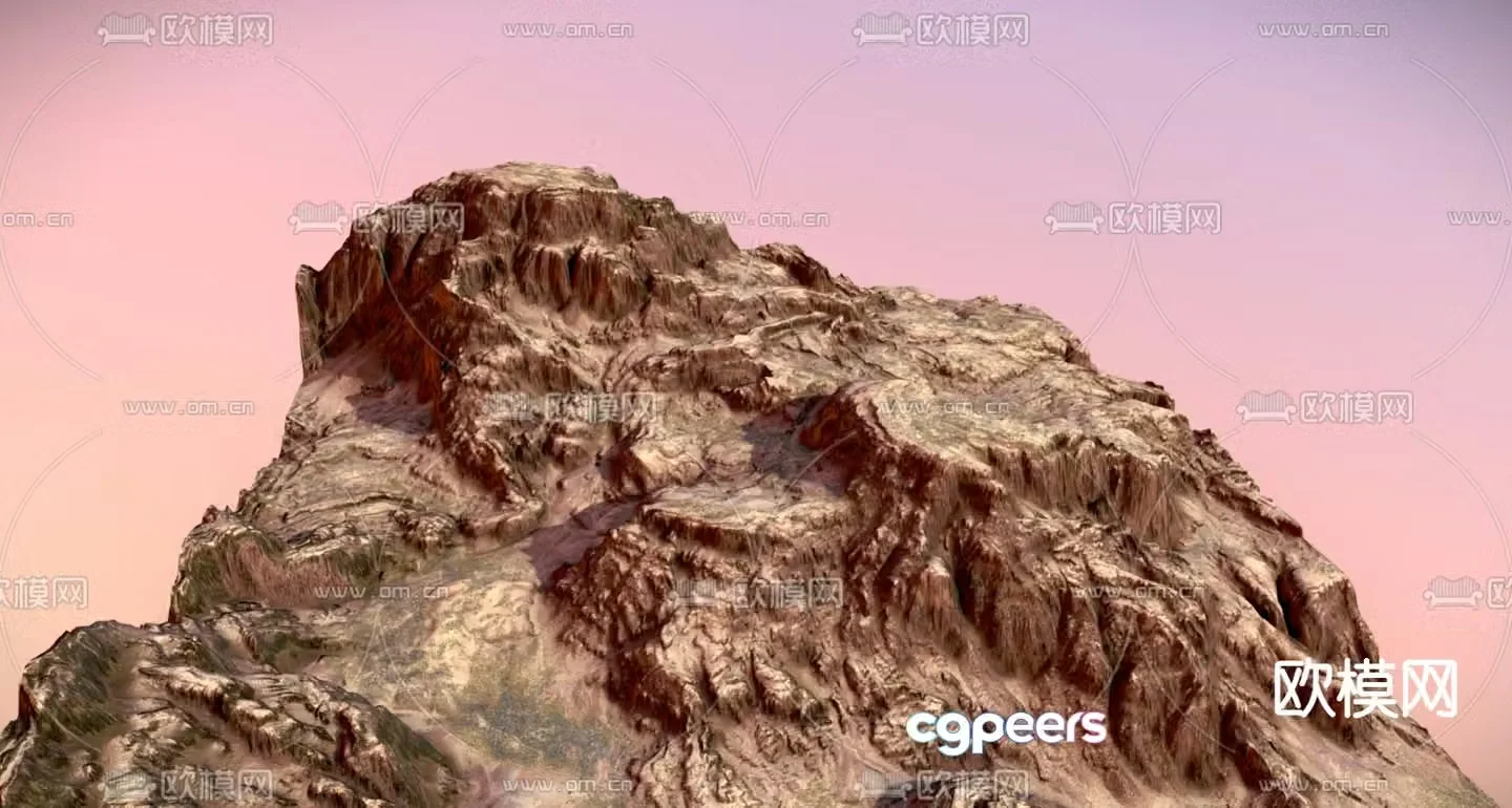 mountains mountains peaks 3d model