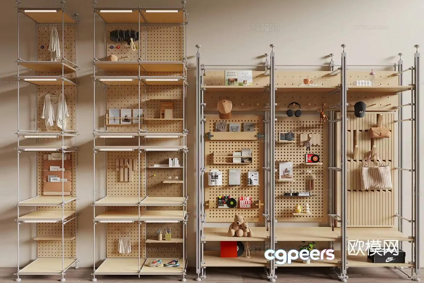Modern shelf 3D model